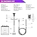 Hookah Set Micro Modern Hookah Complete Set with Everything Accessories,Acrylic Base Shisha Pipe Silicone Bowl Charcoal Holder Colorful Led Light for Smoking Enjoyment