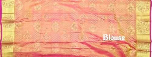 Image of VFCollections Women's Kanchipuram Silk Saree With Blouse Piece
