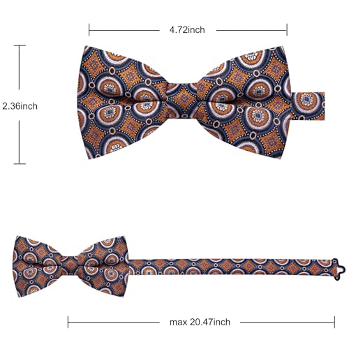 Image of YourTies Bow Ties for Men Pretied Bowties Solid Color Satin Bow Tie Formal Business Tuxedo Wedding Party Prom