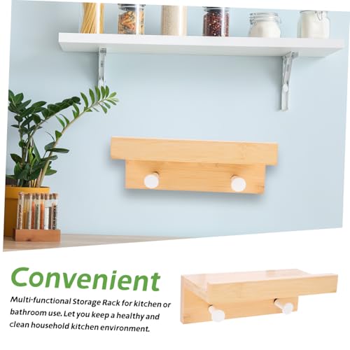 Étagère murale bambou design simple et gain de place - 6