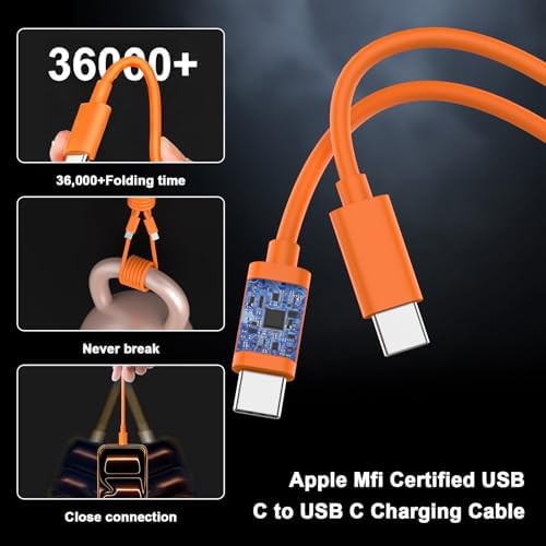 [Apple MFi Certified] iPhone 17 Pro Max Charger Fast Charging, 40W USB C Charger Block with 10FT Extra Long Type C Charging Cable Cord for iPhone 17/17 Pro/17 Pro Max/Air/16 15 Pro Max, Galaxy, Pixel - 4