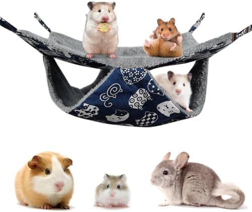 Hamac Suspendu Pour Hamster/Souris - 2 Pièces, Panier Respirant En PP - Pour Cage, Nid Douillet Et Sécurité