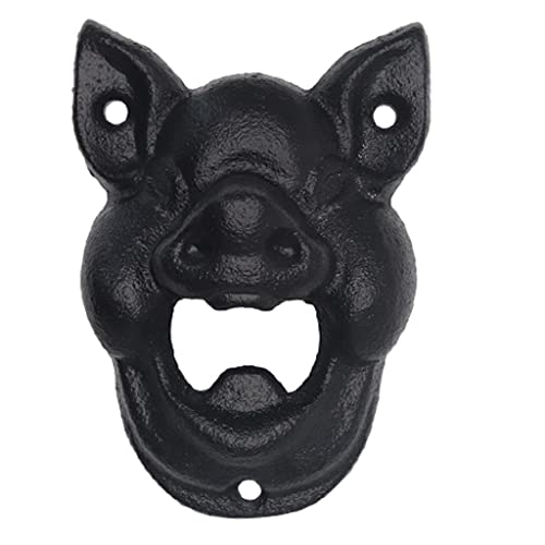 Tongina Abridor de garrafas de parede de porco de animal retrô Pub para amantes masculinos