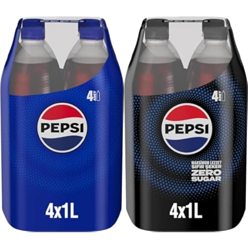 Pepsi Seti | Kola Pet 4 x 1 L x2 + Zero Sugar Kola Pet 4 x 1 L x2