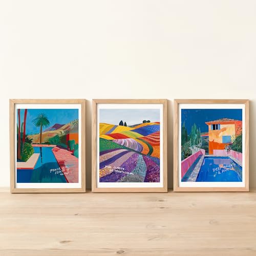 Affiches décoratives technicolor moderne et paysage de villa méditerranéenne 30x40 - 5