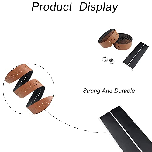 Haiquandjs 1 Set Bicycle Handlebar Tape Non Slip Bike Bar Tape Bike Handlebar Tape With Bar Plugs For Road Bike Mountain Bikes #TOP2