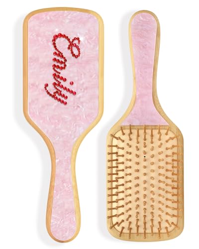 Personalized Rhinestone Hair Brush with Name -As an Amazon affiliate, I earn from qualifying purchases.