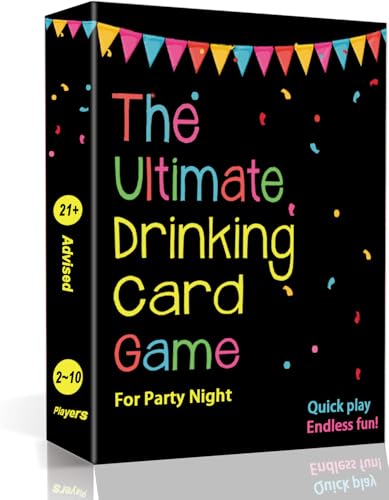 The Ultimate Drinking Card Game for Party Night - Drinking Game for Adults for Game Nights, Pregame,...