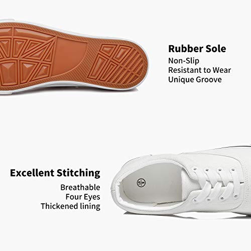 yageyan Men’s Low Top Canvas Walking Shoes Lace-up Fashion Sneakers Casual2