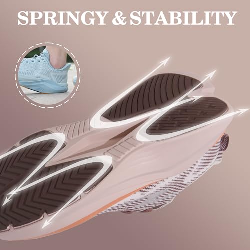 Hawkwell Women's Cloud Zero Active Nursing Shoes Cushion Breathable Tennis Walking Gym Medical Work Sneakers,Brown,10 M US by Hawkwell - Used condition - Image 5