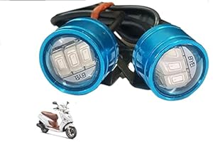 Blue colour 6 Led Strobe Light for Bike | Warning Emergency Police Light | Motorcycle Strobe Light | Compatible with Hero Maestro Edge 125