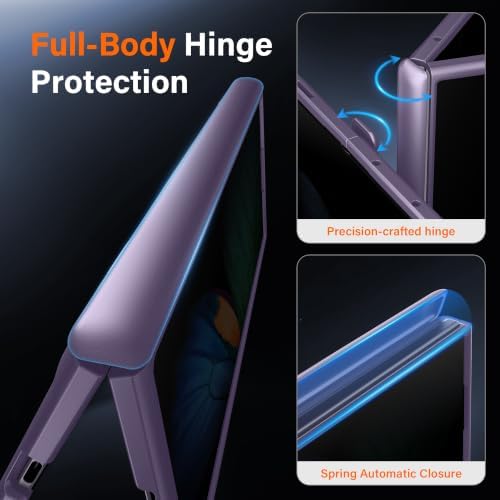 MOBOSI for Z Fold 8 Ultra Case with Privacy Screen Protector, Purple — view 6