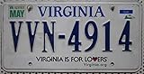 Text: VIRGINIA IS FOR LOVERS Virginia Nummernschild , USA Auto-Kennzeichen , US License Plate , Metallschild