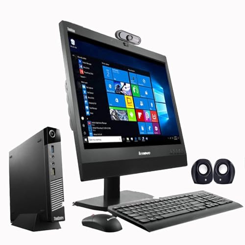 (Refurbished) Lenovo ThinkCenter AIO Desktop Set (Intel i5 4thGen/8GB/1TB HDD/19 inches HD Monitor+Keyboard+Mouse+Tiny CPU+FHD... - Image 3