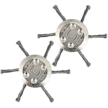 2 Pack 6 Inch Steel Wire Grass Trimmer Head, 2025 New String Trimmer Replacement Head, Durable Head for for Lawn Mower Edging for Lawn Mower Tray2Pack, 6 Blades