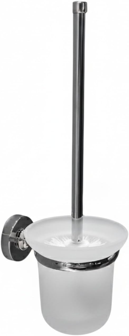 Maximize Bathroom Space with Wall-Mounted Stainless Steel Towel Bar and Toilet Brush Holder Set