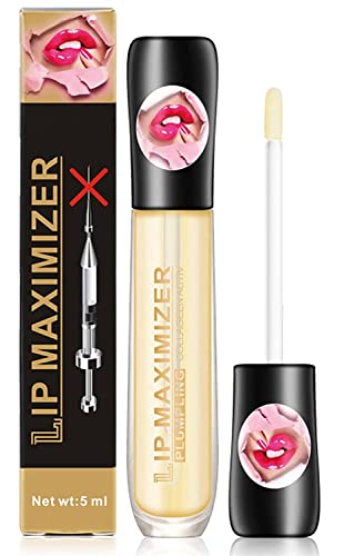 Lip Plumper, Lip Plumping Lipgloss, Plumping Lip Oil, Lip Maximizer Plumper with Hyaluronic, Vitamin E Lip Plumping Serum Juicy Lip, Lips Plumping Lip Gloss Make Lips Fuller and Moisturizing (1)