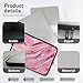 FOR U DESIGNS Laptop Sleeve Case 12 Inch Laptop Bag Marble Pattern Pink Computer Carrying Cover Protective Work Briefcase for Women Men