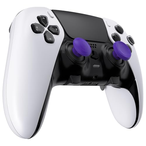 Image of eXtremeRate ThumbsGear Interchangeable Thumbsticks for PS5 Edge Controller, Replacement Purple Analog Thumb Sticks Caps for PS5 Edge Controller - 4 Heights 3 Surfaces Grips - Without Thumbstick Base