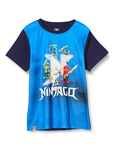 Preisvergleich Produktbild LEGO Cm Ninjago T-Shirt, Blau (Dark Navy 590), 116 cm