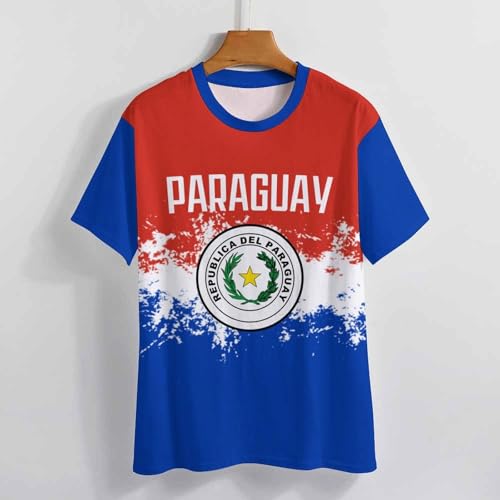 Mdfty9Pe Custom National Soccer Team Shirts For Men Women Youth Personalized Name & Number Game Day Apparel Sports Fan Gift, Small, Paraguay thumb #5