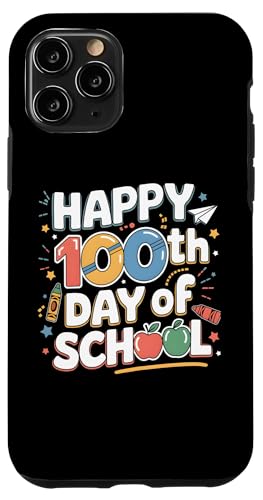 Custodia per iPhone 11 Pro Bruh 100 Days of School Fun Kids Teacher Funny 100th Day