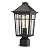 Darkaway Outdoor Post Lights Lamp Post Light Fixture, Waterproof Aluminum Housing with Glass, Fence Post Deck Lighting for Garden, Patio, Pathway (1 Pack, Black)