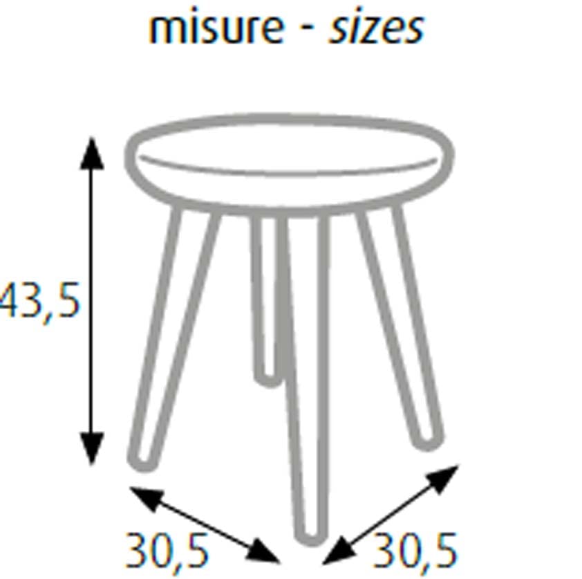 Tabouret prune King Home au design carré s1706003 - 3