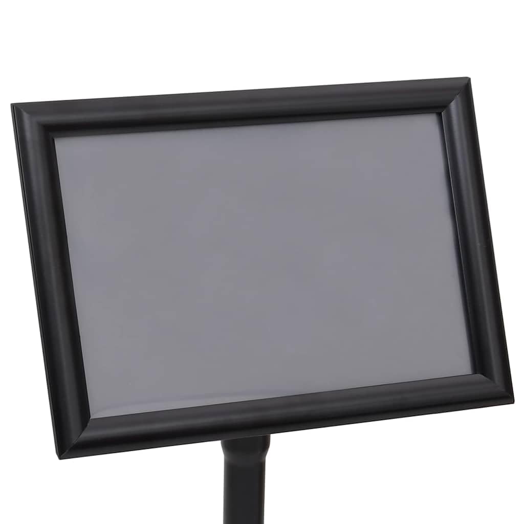 Soporte para carteles (2 unidades, aluminio, 45 x 32,7 x 108 cm, altura regulable, giratorio, para interior y exterior)