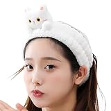 Cute Cat Ear Headband - Facial Hair Wrap for Women and Teens | Stretchy...