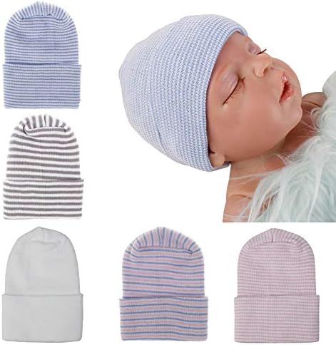upeilxd Newborn Hospital Hat Infant Baby Hat Caps with Bow Soft Cute Nursery Beanie Hat