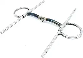 Freio Bridão Inox Bocal Partido Para Cavalo