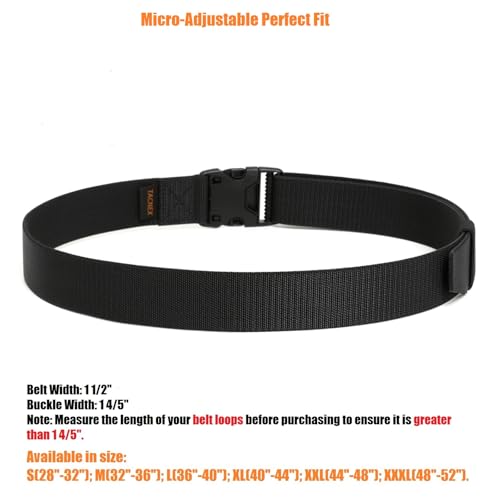 Tactical Stretch Belt for Men 1.5" Elastic Nylon Webbing TSA Approved Buckle EDC Military Adventure Hiking Work Travel2