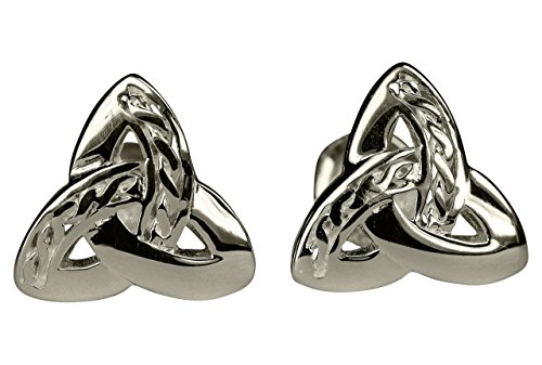 Preisvergleich Produktbild SILBERMOOS Damen Ohrstecker Dreiecks-Knoten Dreieinigkeit Kelten-Schmuck keltisch glänzend 925 Sterling Silber Ohrringe