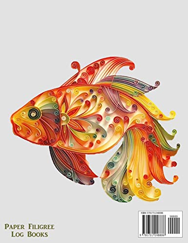 Quilling Paper Filigree Vol. 2 Project Tracker: 8.5x11 100-Page Guided Prompt Log Book for Projects