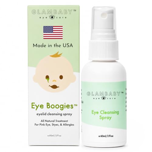 GlamBaby Eye Boogies™ Child Eyelid Cleanser Spray | Gentle Lid & Lash Hygiene | Wipe-Free Formula, Non-Toxic & Tear-Free for Kids (1 Pack)