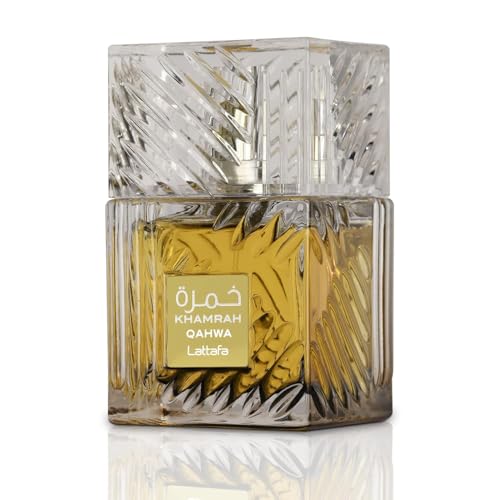 Lattafa Khamrah Qahwa Perfume – Warm Spicy Vanilla Cinnamon, Unisex, 3.4 oz