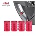 4Pcs Aluminum Bicycle Tire Valve Caps - Dustproof Presta Valve Caps for Bike Tires, Lightweight and Durable(4pcs Red)