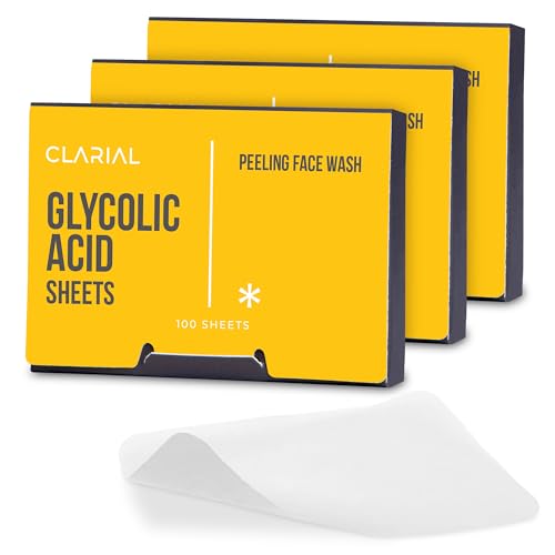 Glycolic Acid Soap Sheets, Exfoliating Peel Travel Face Wash 3 Pack