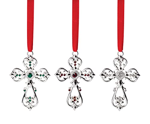 Lenox 893581 Mini 3-Piece Cross Ornament Set #TOP15