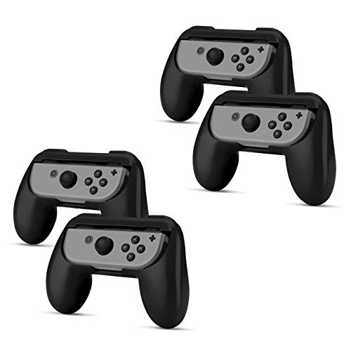 TNP Nintendo Switch Joy-Con Grip (4 Pack) - Comfortable Grip Wear Resistant Joy-Con Handle Game Controller Kit Accessory for Nintendo Switch (Black) - Nintendo Switch TNP Nintendo Switch Joy-Con Grip (4 Pack) - Comfortable Grip Wear Resistant Joy-Con Handle Game Controller Kit Accessory for Nintendo Switch (Black) - Nintendo Switch