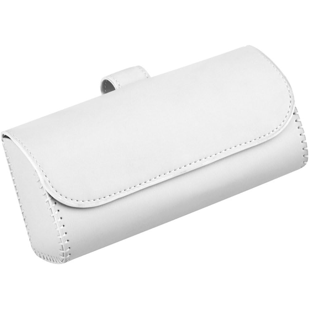 Auto Brillenetui Sonnenblende für Ford Focus MK3 2015-2018, Auto Sonnenbrillenhalter Leder, Universal Kristall Brillen Aufbewahrungsbox,H