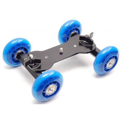 Ayex Table Dolly Mini Car Desktop Fotocamera DSLR Videocamera Binario Slider