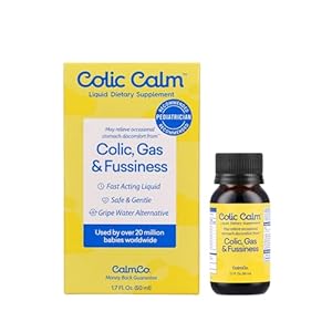 Colic Calm Alternative Gripe Water for Babies – Infant Gas Drops for Newborns, Colic and Upset Stomach Relief, Safe & Gentle, Gluten Free, Baby Essentials for Digestive Health, 1.7 fl oz (Pack of 1)