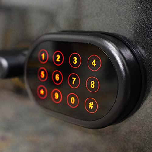 Sanctuary Diamond Safe, 2.34 Cu Ft, Fireproof Waterproof Safe For Home & Office With Electronic Lock And Key, Dark Grey Metallic Gloss #TOP7