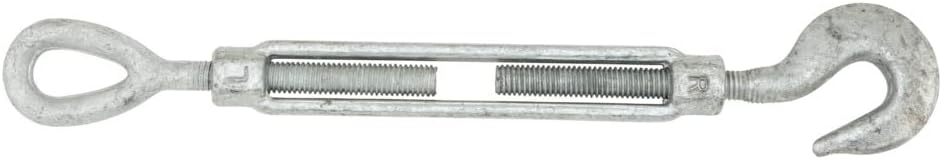 National Hardware N177-501 Hooks/Eye Turnbuckle in Galvanized, 1/2" x 6"