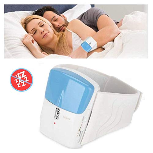 ERTYU Cinturino Anti Russare Orologio Smettere di Russare Intelligente Dispositivi Anti-russamento con Sensore Biofeedback Silenziatore Russare Ausilio per Dormire per Uomo E DonnaBlue