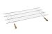 Sauvic Griglia Barbecue accorciabile 92-102x40 cm con Manici in Legno, zincata - 3