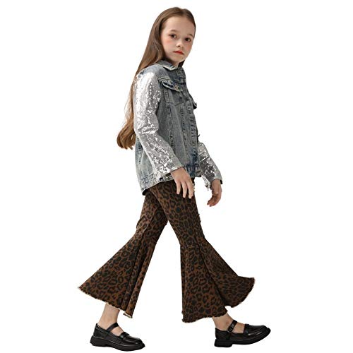 WELAKEN Unicorn Jean Jacket for Girls Kids & Toddler with Sparkly Sleeve, Girls' Spring Outfit Denim Jackets Outerwear4