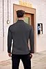 COOFANDY Mens Jumper Quarter Zip Jumpers for Men Knitted Men's Sweaters Half Zip Golf Jumpers Winter Warm Stand Collar Pullover Dark Gray 3XL #3
